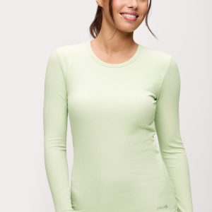 Sporty Rib Bra Long Sleeve | Matcha