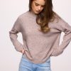 Cozy Knit Mockneck Sweater | Heather Cocoa