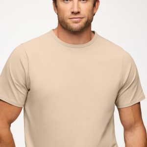 Freeform Curved Hem Tee | Dune