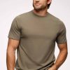 Freeform Curved Hem Tee | Mocha