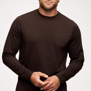 Men's Long Sleeve Movement Tee | Espresso