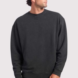 Vintage Fleece Men's Crewneck | Washed Black