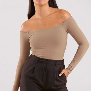 Off The Shoulder Bodysuit | Cinnamon