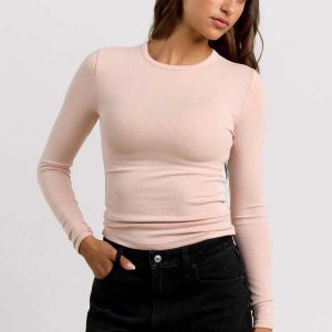 Slinky Rib Long Sleeve Shirt | Ribbon