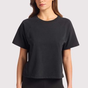 Steady Seamed Tee | Black