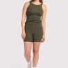 High-Waist Elevate Biker Short | Darkest Olive