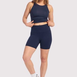High-Waist Elevate Biker Short | Navy