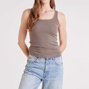Slinky Rib Tank | Mocha