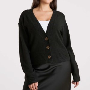 Cozy Knit Cardigan | Black
