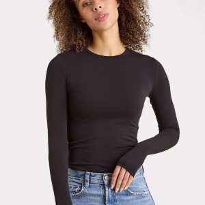 SwiftStretch Long Sleeve Shirt | Black