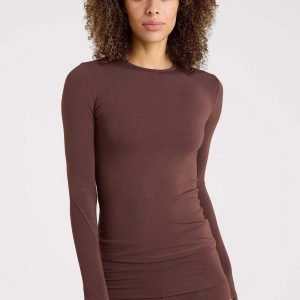 SwiftStretch Long Sleeve Shirt | Coffee