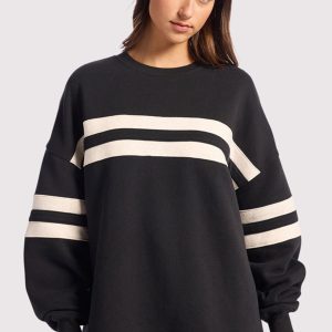 Varsity Crewneck | Black