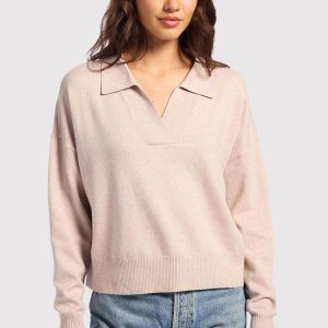 Luxe Knit Polo Sweater | Doe