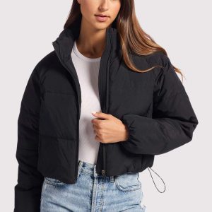 Peak Puffer Jacket | Black
