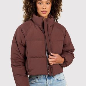 Peak Puffer Jacket | Coffee
