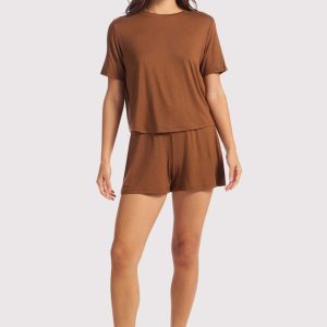 Pajama Short Set | Chocolate