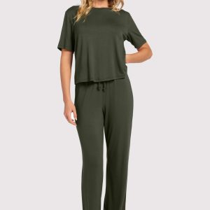 Pajama Set | Darkest Olive