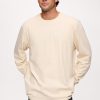Vintage Cotton Men's Long Sleeve Everyday T-Shirt | Bone