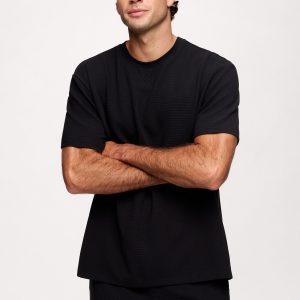 Performance Waffle T-Shirt | Black