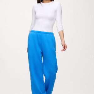 Core Fleece Wide Leg Sweatpant | Cobalt
