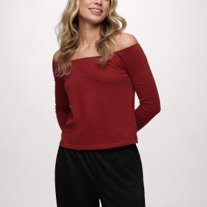 Ease Long Sleeve Top | Scarlet