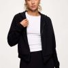 Performance Waffle Zip-Up Hoodie | Black