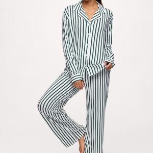 Button Front Pajama Set | Hunter